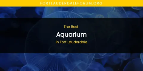 The Absolute Best Aquarium in Fort Lauderdale