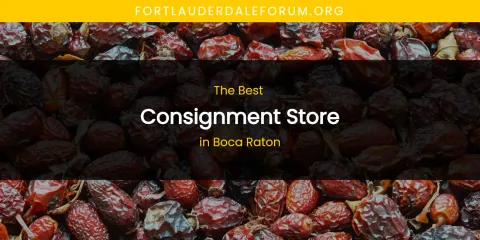The Best Consignment Store in Boca Raton